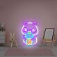 Panda with Bubble Tea LED Neon Sign