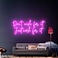 Don’t Wish for It Just Work for It Script LED Neon Sign