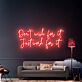 Don’t Wish for It Just Work for It Script LED Neon Sign