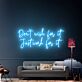Don’t Wish for It Just Work for It Script LED Neon Sign
