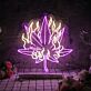 Cannabis Leaf on Fire LED Neon Sign