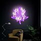 Cannabis Leaf on Fire LED Neon Sign