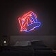 Seated Figure Line Art LED Neon Sign