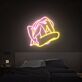 Seated Figure Line Art LED Neon Sign