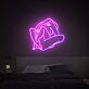 Seated Figure Line Art LED Neon Sign