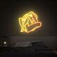 Seated Figure Line Art LED Neon Sign
