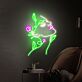 Woman Face with Rose LED Neon Sign