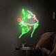 Woman Face with Rose LED Neon Sign