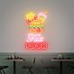 Fast Food Burger Fries and Drink LED Neon Sign