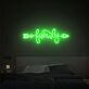 Family Script with Arrow LED Neon Sign