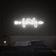 Family Script with Arrow LED Neon Sign