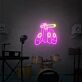 Downward Hand with Cigarette LED Neon Sign