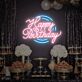 Happy Birthday Script with Heart LED Neon Sign