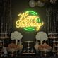 Happy Birthday Script with Heart LED Neon Sign