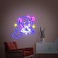 Hatsune Miku with Music Notes LED Neon Sign