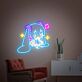 Hatsune Miku with Music Notes LED Neon Sign