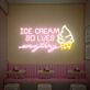 Ice Cream Solves Everything with Cone LED Neon Sign