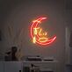 Crying Crescent Moon Face LED Neon Sign