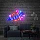 Brighten Your Child's Space-Themed Room or Next Space-Inspired Party with the Planet Saturn Neon Sign UFO LED Neon Lights - Perfect for Bedroom Wall Decor and Kid-Friendly Events