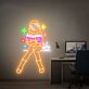 Astronaut Reading a Book with Coffee LED Neon Sign