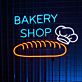 Bakery Shop Bread and Chef Hat LED Neon Sign