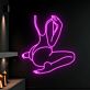 Seated Woman Line Art LED Neon Sign