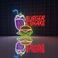 Brighten Up Your Diner or Home Kitchen with Burger And Shake Neon Light - Perfect for Coffee Bars, Clubs, and Retro-Themed Parties(https://example.com).