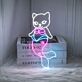 Brighten Your Home, Office, or Party Ambiance with the Cat Mermaid Decor Led Sign – The Perfect Animal Lover Neon Light for Cat Mermaid Enthusiasts and Spa Settings.