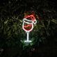 Add Festive Cheer to Your Home, Office, and Holiday Parties with the Champagne Christmas Hat LED Neon Sign - Perfect for Creating a Merry Atmosphere!