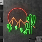 Enhance Your Space: Desert Cactus Led Neon Sign, Perfect for Restaurants, Coffee Bars, Clubs, and Home Decor