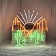 Brighten Your Space: Desert LED Light Perfect for Home Decor, Restaurants, Coffee Bars, Clubs, and Events.