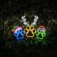 Brighten Your Festive Celebrations and Spaces: Dog Paw Reindeer Horn LED Neon Sign – Perfect for Home Decor, Office Glow, and Christmas Parties.