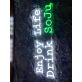 Brighten Your Restaurant, Bar, or Home with the Stylish Enjoy Life Drink Soju Logo LED Neon Sign – Perfect for Creating an Inviting Atmosphere at Any Party or Wedding Celebration.