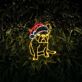 Brighten Your Holiday Celebrations and Decor with the France Bulldog Christmas Hat LED Neon Sign - Perfect for Home, Office, and Christmas Parties