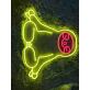Christmas Sloth Doing Yoga LED Neon Sign