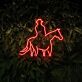 Light Up Your Western-Themed Parties and Home Decor with the Authentic Howdy Cowboy Riding Horse LED Neon Sign