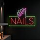 Manicure Hand above NAILS LED Neon Sign