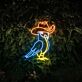 Parrot Cowboy Led Neon Sign Parrot Cowboy Hat Led Sign Animal Lover Neon Light