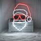 Santa Claus Face Christmas Led Neon Sign