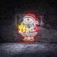 Santa Claus With Gift Led Neon Sign Santa Claus Christmas Led Sign