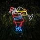 Santa Drinking Champagne Santa Claus Led Sign Santa Christmas Neon Light Christmas Decor