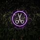 Scissors Neon Led Sign Welcome Spa Logo Wall Art Decor