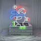 Snowman Skateboarding Led Neon Sign Snowman Merry Christmas Led Sign
