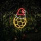 Soccer Ball Christmas Hat Led Neon Sign