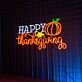 HAPPY Thanksgiving with Pumpkin LED Neon Sign