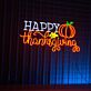 HAPPY Thanksgiving with Pumpkin LED Neon Sign