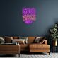 Good Vibes Only Stacked Block Lettering LED Neon Sign