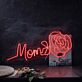 Mom Rose LED Neon Sign