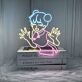 Anime Laughing Girl Neon Sign