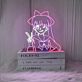 Anime Peace Girl Neon Sign
